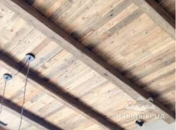Деревяний потолок 30м2