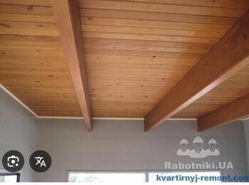 Деревяний потолок 30м2