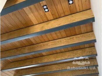 Деревяний потолок 30м2