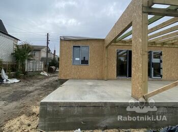 Утеплення будинку з sip-панелей без фабування