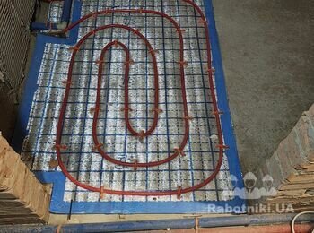 Заливка штроб в підлозі