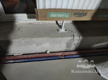 Заливка штроб в підлозі