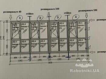 Монтаж Вікон 550кв.м