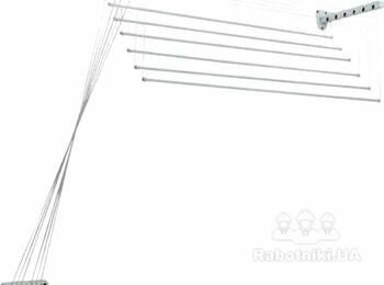Монтаж настінної сушарки для одягу Rokar Floris на 6 перекладин 1,8 м