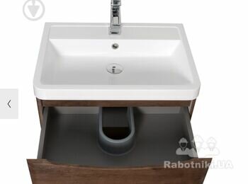 Вирізати в тумбі лобзиком додатковий отвір для каналізації