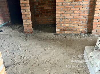 Укладка пінопласту і облаштування стяжки 66 м2