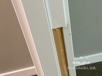 Смена наличника и установка двери