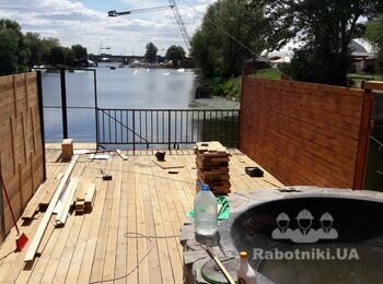 Ремонт тераси 2 шт, роботи з деревом (Київ та пригород - 2 обєкти)