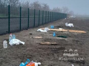 Монтаж паркану з 3д сітки 790м