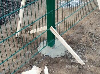 Монтаж паркану з 3д сітки 790м