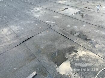Виконати гідроізоляцію плоского даху 140м2, який протікає. (Броди)