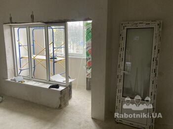 Укладання плитки на підлогу, 10кв.м+30кв.лоджія+сан.вузол офісу