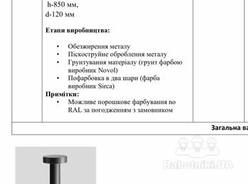 Виготовлення вуличних світильників