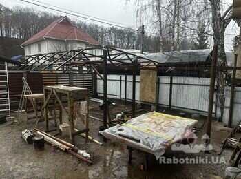 Накрити навіс бітумною черепицею орієнтовно 60 кв.м