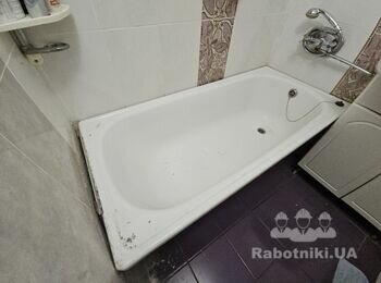 Установка ванны в чистовом санузле