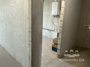 Підготовка та покраска стін в 1к. квартирі+плитка у ванній кімнаті