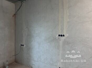 Підготовка та покраска стін в 1к. квартирі+плитка у ванній кімнаті