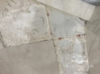 Перекласти плитку в душовій 2м2 , можлива подвійна оплата