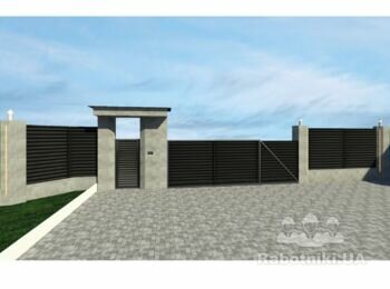 Встановити фасадну частину паркану