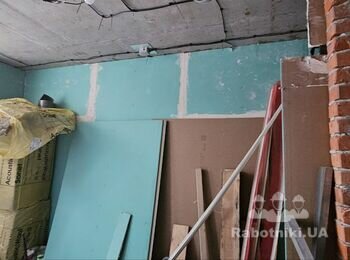 Гіпсокартон в кімнаті