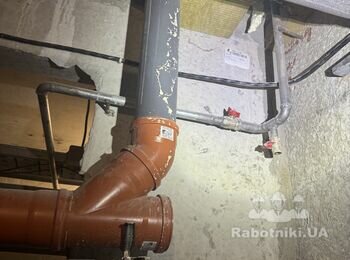 Необхідно вивести 3 точки води та 2 точки каналізації