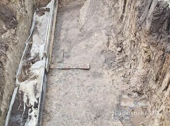 Монтаж блоков ФБС 24.4.6 на основание (часть фундамента)