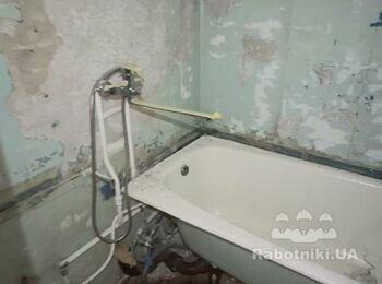 Частковий ремонт ванни і туалет, без сантехнічних робіт