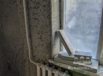 Цементно штукатурні роботи кухні, туалет, ванна, відкоси на вікнах