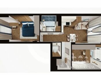 Ремонт в нових двох 2к квартир, є детальний план-дизайн