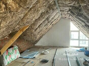 Монтаж гіпсокартону на мансардну стелю