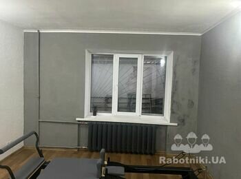 Штукатурка, шпаклевка, фарбування стін і стелі