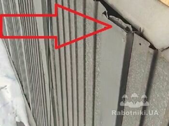 Монтаж сендвіч панелей на висоті