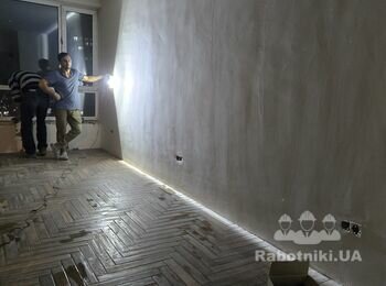 Шпаклевка потолков 100м2 под покраску