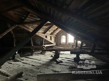 Демонтаж старої металевої покрівлі з обрешіткою та стропилами 1000кв.м