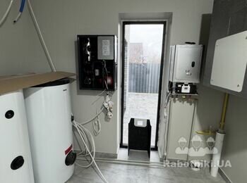 Монтаж і обвязка теплового насосу з буфером для теплої підлоги та бой