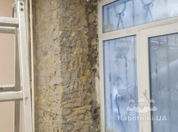 Штукатурка стіни і віконного пройома