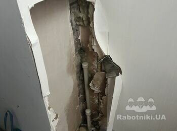 Відновлення стіни (гіпсокартоном)+шпалери