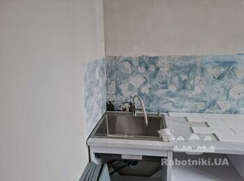 Укладання кухонного фартуху плиткою 10 на 30 см