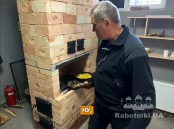 Грубка з з вогнетривкої цегли. Піч