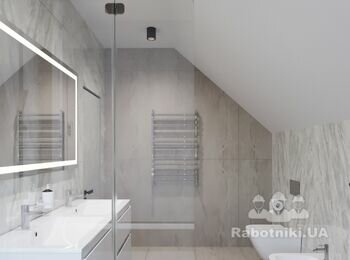 Укладка плитки в сан вузлах. Облицювання терас та сходів