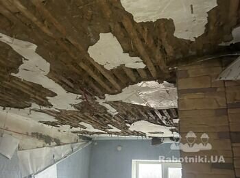 Монтаж нового даху з металочерепиці і підшива стелі ОСБ