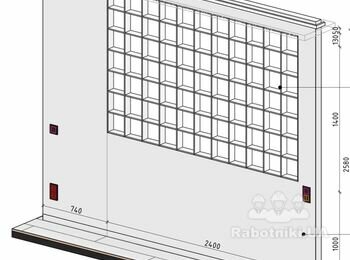 Змонтувати стіну з склоблоків