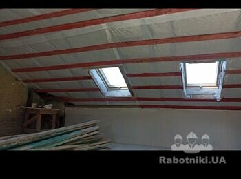 Монтаж каркасу для гипсокартона 120m2