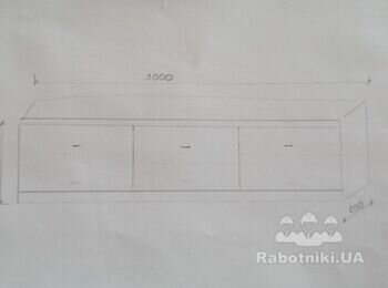 Виготовити меблі тумбу з шухлядами