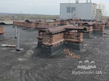 Ремонт покрівлі (рубероїд) 330 м + відновлення водостоку, Миргород