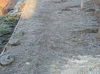 Укладання бруківки старе місто, та садового бордюра
