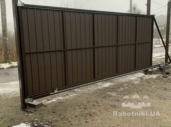 Фундаментні роботи для відкотних воріт