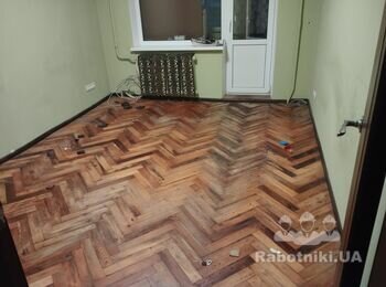 Циклевание паркета (сосна) 12.6м2