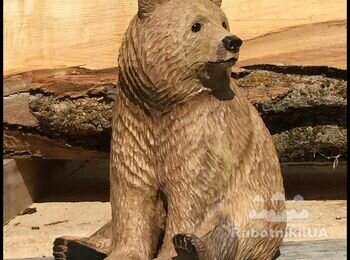 Різьба по дереву бензопилою, скульптура з дерева