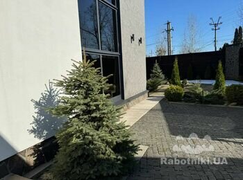 Демонтаж старого каменю та монтаж травертину на доріжки 80 м2 +-